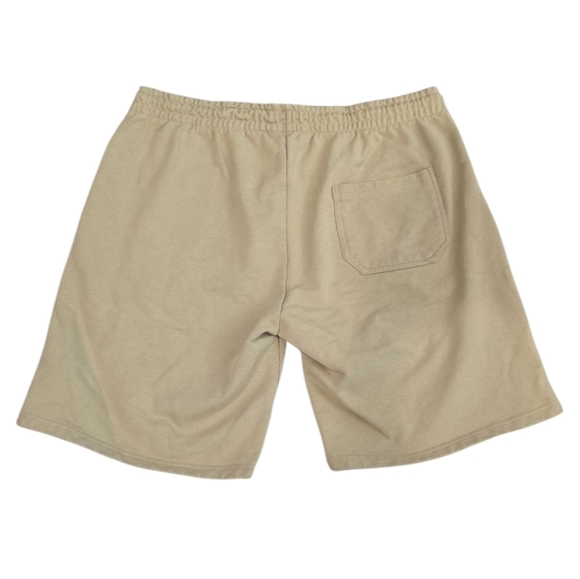 DAILY PAPER MEN'S SCRIPT LOGO SHORT IN TWILL BEIGE. SIZE X-LARGE. - Picture 3 of 11